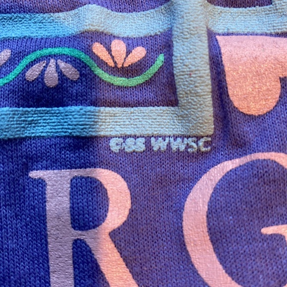 Vintage 1988 Jerzees Gatlinburg Pastel Floral T-Shirt: Size Medium - Picture 7 of 10